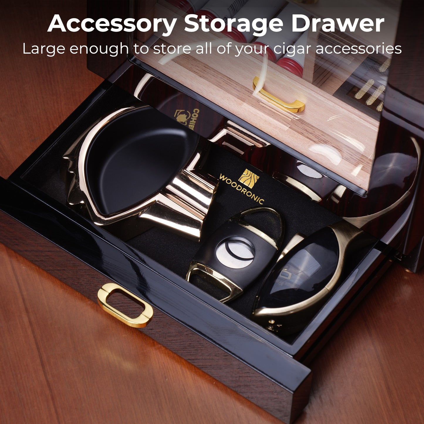 humidor with drawer