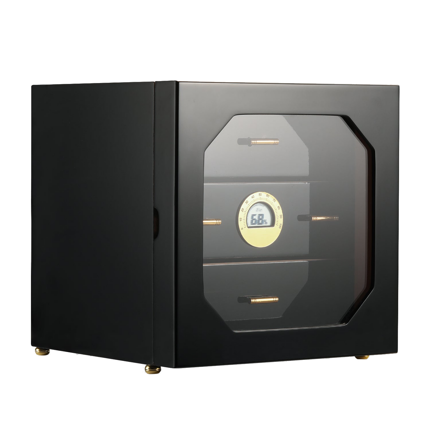 Black Cigar Cabinet Humidor