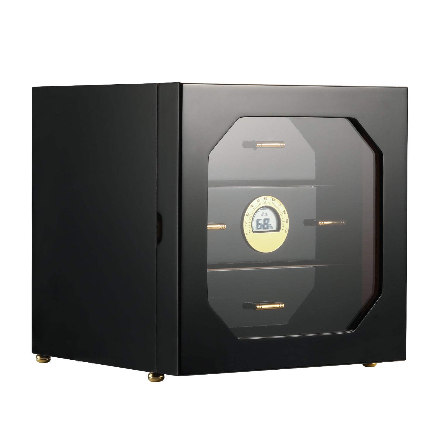 Black Cigar Cabinet Humidor