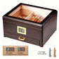 Enstatite A5043 Cigar Humidor, 25-50 CT, Ebony Finish
