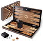 A5040 Backgammon Set, Walnut Maple Mahogany Veneers