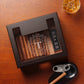 Mantle A5033 Monogrammed Cigar Humidor, 30-50 CT, Ebony Finish