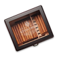 Enstatite A5043 Monogrammed Cigar Humidor, 25-50 CT, Ebony Finish