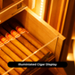 Gigante A5050L Cigar Cabinet, 200-250 CT, Ebony Finish