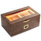 Woodronic Inlumino A5062 Cigar Humidor, 50-100 CT, Wenge Finish