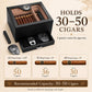 Desktop Cigar Humidor with Drawer | 50 Cigar Set