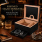 Desktop Cigar Humidor with Drawer | 50 Cigar Set
