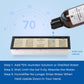 Step-by-step guide to using gold crystal gel humidifier: add 70% solution/water, wait for absorption, ensure no dripping.