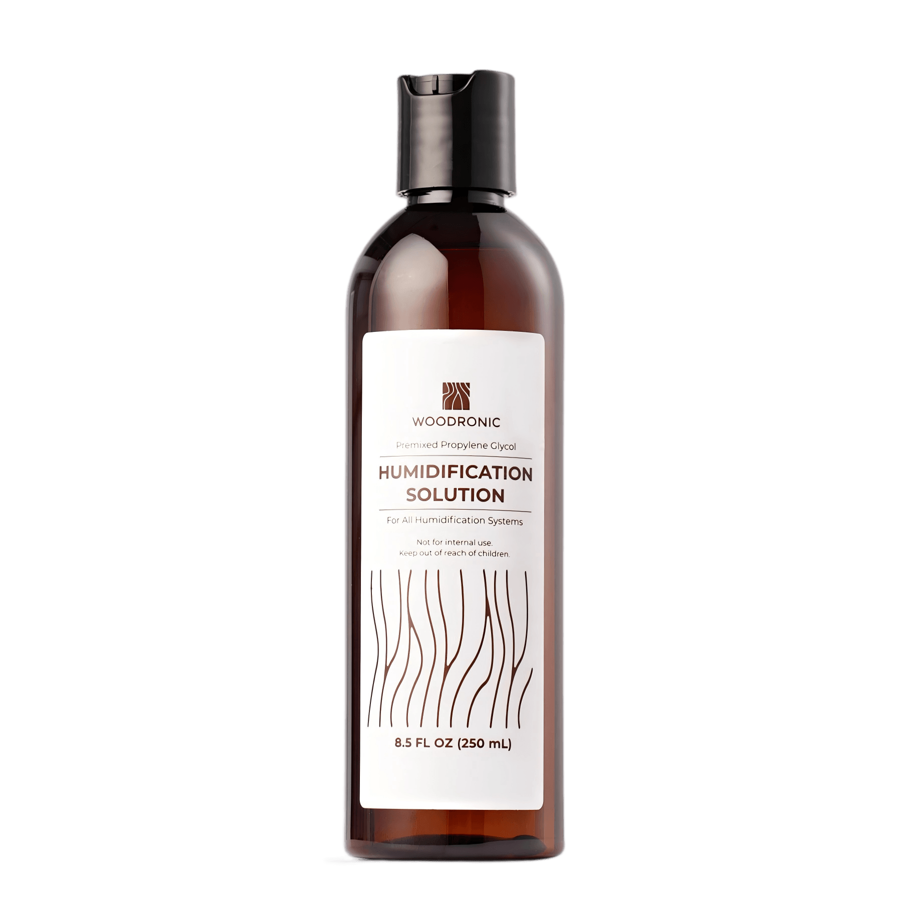 Woodronic 8.5oz humidor humidification solution, premixed propylene glycol for all cigar humidification systems.