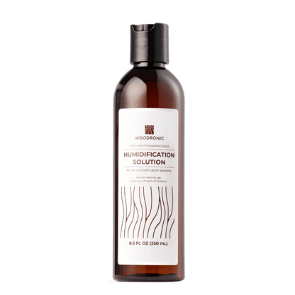 Woodronic 8.5oz humidor humidification solution, premixed propylene glycol for all cigar humidification systems.