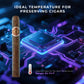 Electronic cigar cabinet with 64-74°F temperature control