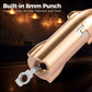 Built-in 8mm cigar punch demonstration, perfect for Coronas, Robustos, and Toros cigar sizes.