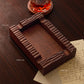 Rectangular cigar ashtray dimensions: 9.05" L x 5.86" W x 1.92" H, ideal for tabletop use.