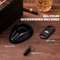 Complete set of cigar accessories: ashtray, cutter, punch, dropper, and humidifier, included with the humidor.