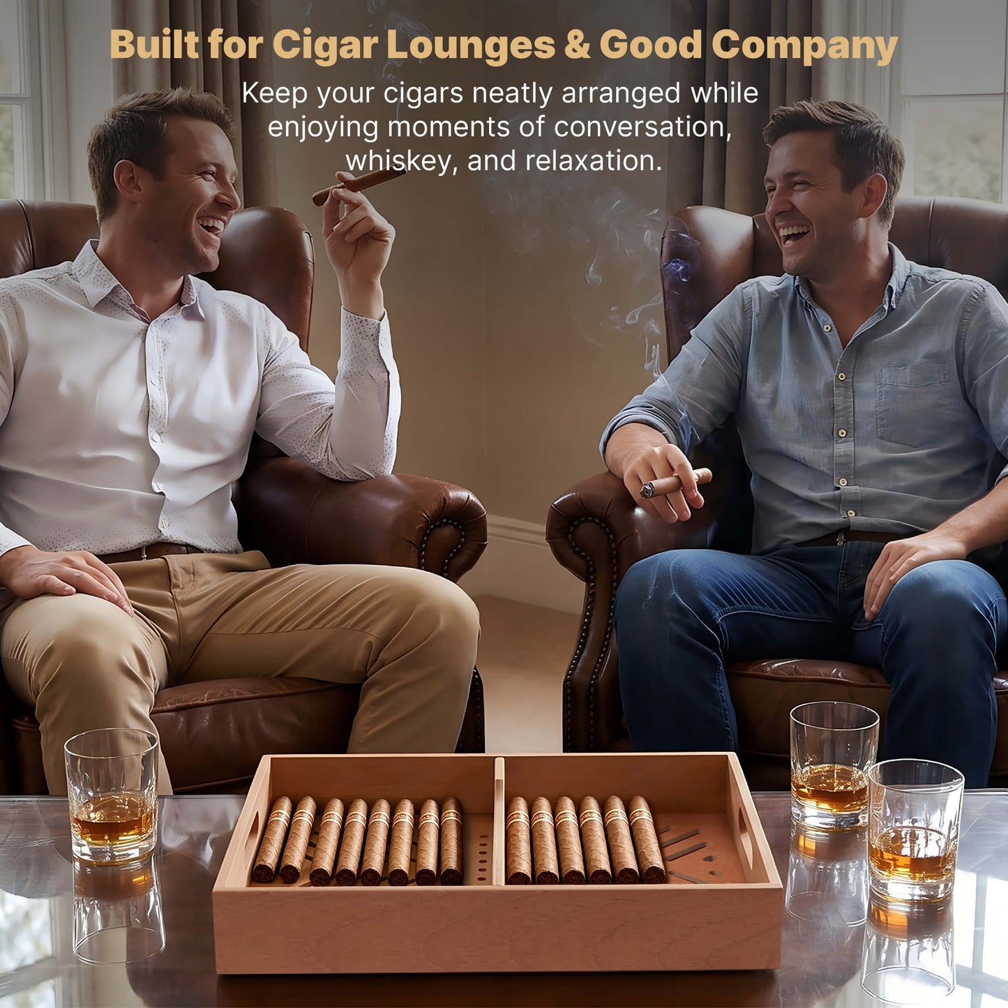 Woodronic Spanish cedar cigar tray gift for cigar lovers