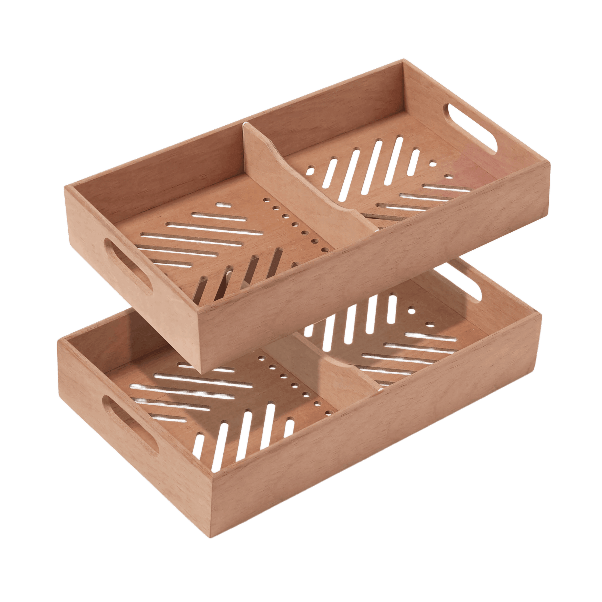 Spanish cedar cigar tray with adjustable divider for cigar humidor