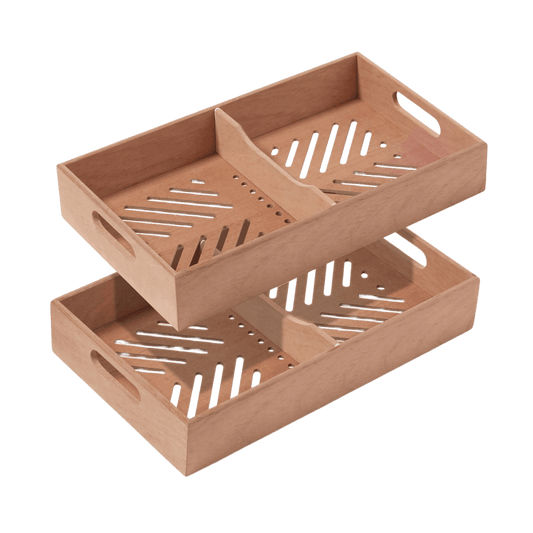 Spanish cedar cigar tray with adjustable divider for cigar humidor
