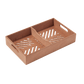 Spanish Cedar Cigar Tray with Adjustable Divider for 30-50 Counts (1 Pack / 2 Pack)