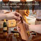 Spanish Cedar Travel Cigar Case for 3 Cigars with Magnetic Slide Lid