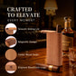 Spanish Cedar Travel Cigar Case for 3 Cigars with Magnetic Slide Lid