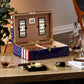 Woodronic Tutum A5053 Cigar Humidor, 50-100 CT, Old Glory Themed