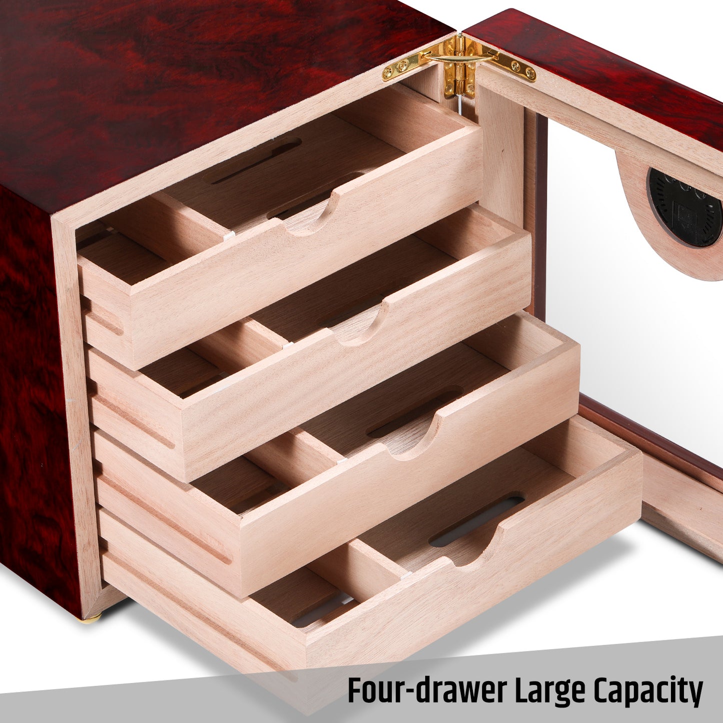 Cigar Cabinet with Drawers